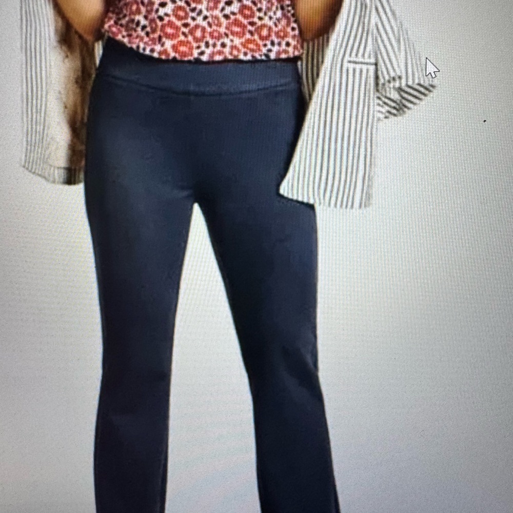 CAbi Black Tailored Trousers with Wide Waistband